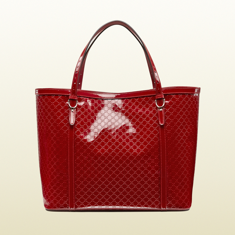 gucci nice microguccissima glossy patent leather tote