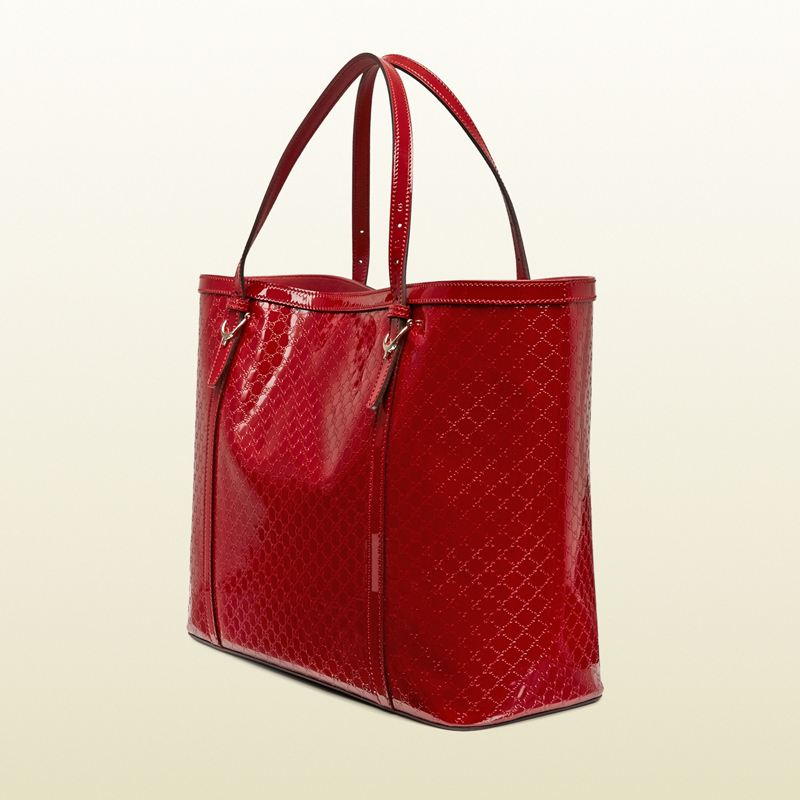 gucci nice microguccissima glossy patent leather tote