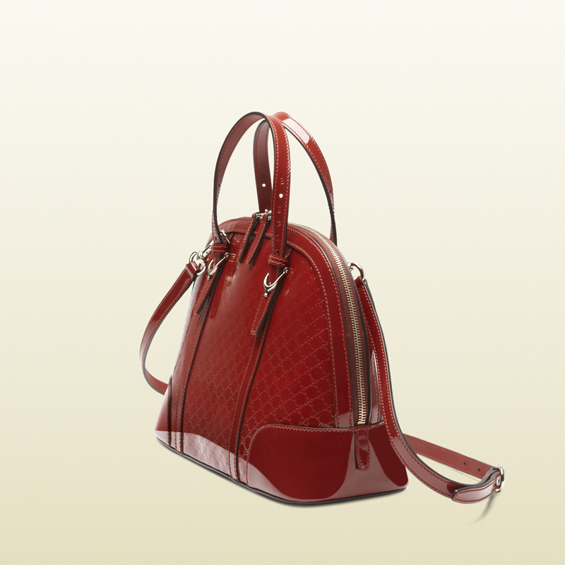 gucci nice microguccissima patent leather top handle bag