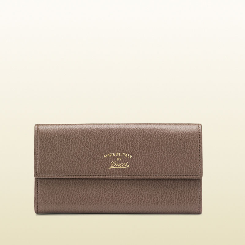 gucci swing leather continental wallet