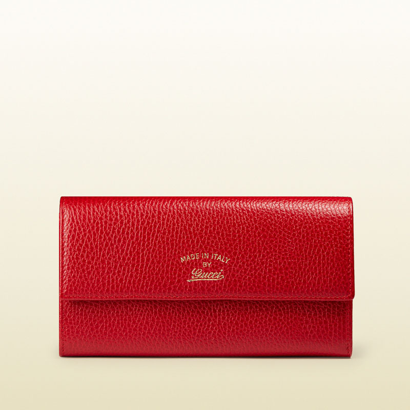 gucci swing leather continental wallet