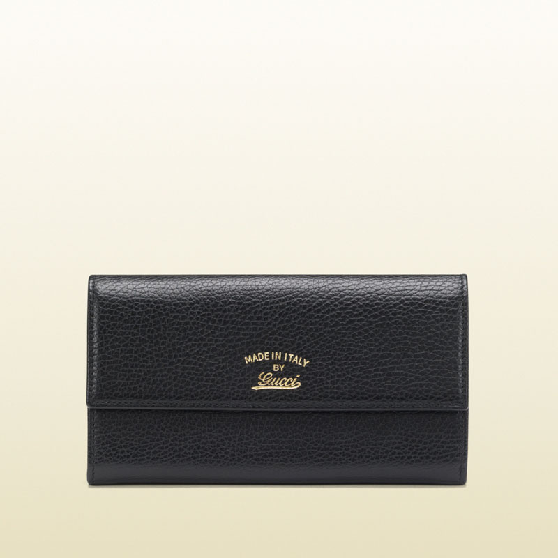 gucci swing leather continental wallet