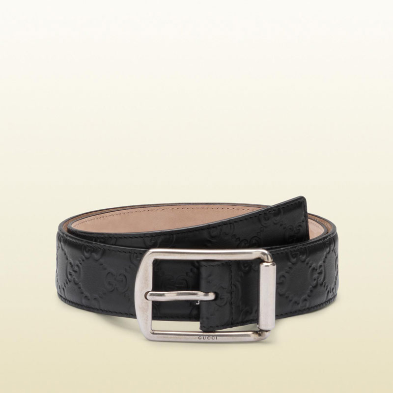 guccissima leather belt with rectangular buckle 295331 AA60N 1000