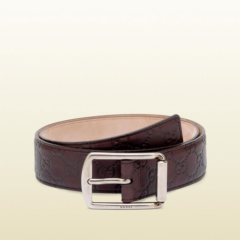 guccissima leather belt with rectangular buckle 295331 AA60N 2019