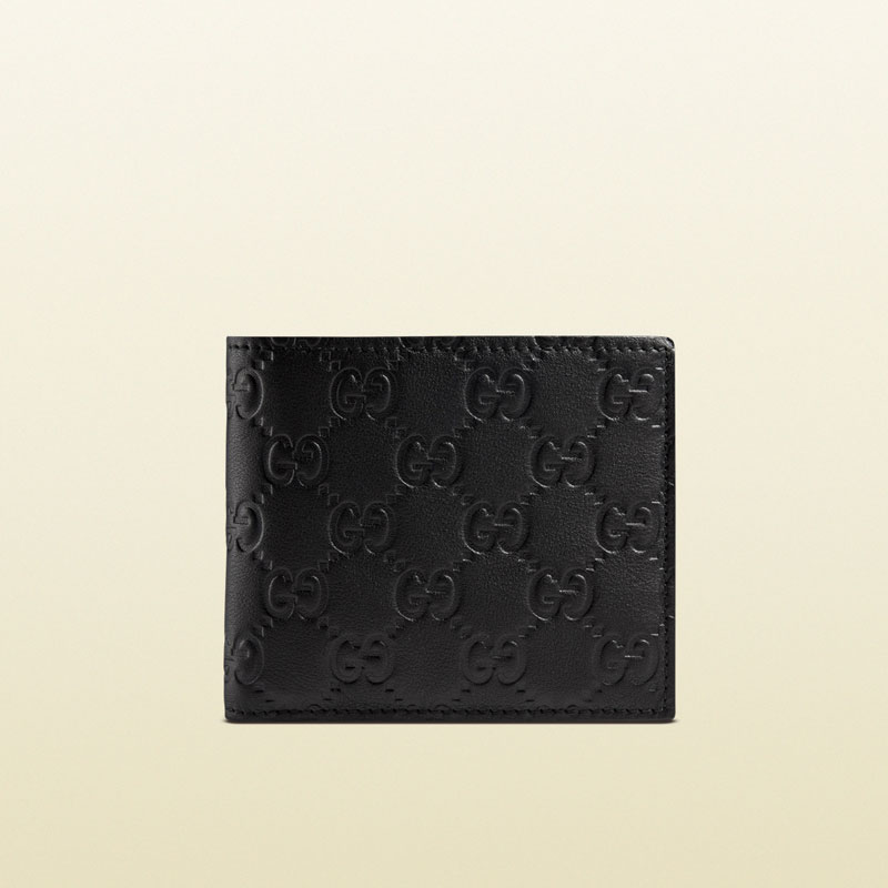 guccissima leather bi-fold coin wallet 365467 A0V1R 1000