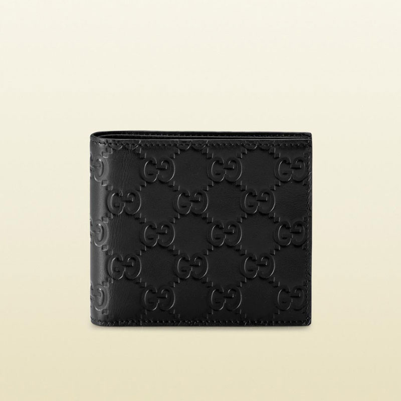 guccissima leather bi-fold wallet 212185 A0V1R 1000