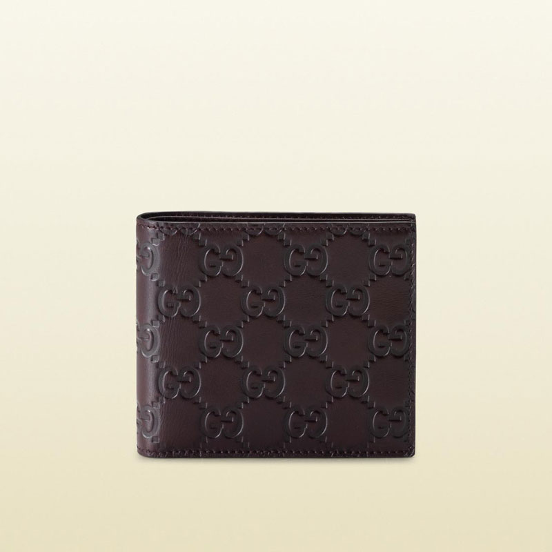 guccissima leather bi-fold wallet 212185 A0V1R 2019