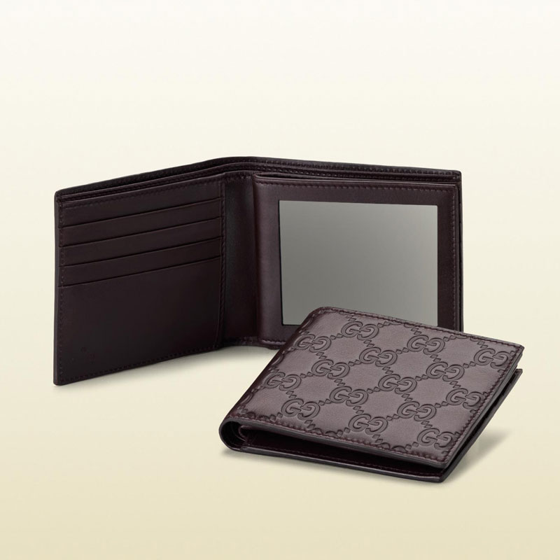 guccissima leather bi-fold wallet 212185 A0V1R 2019