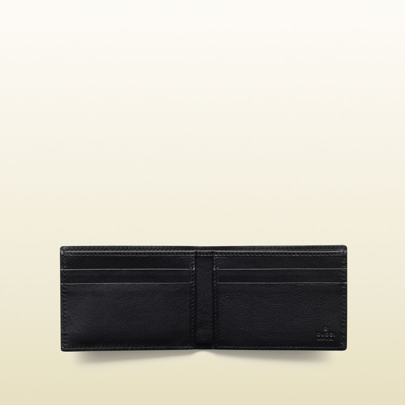 guccissima leather bi-fold wallet 233155 A0V1R 1000