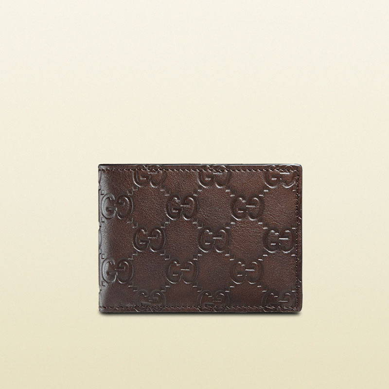 guccissima leather bi-fold wallet 233155 A0V1R 2019