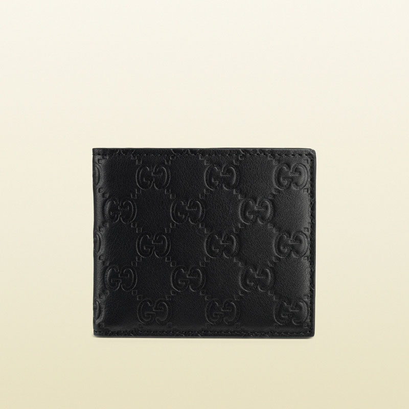 guccissima leather bi-fold wallet 365466 A0V1R 1000