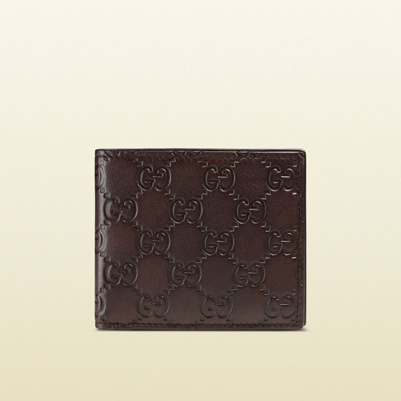 guccissima leather bi-fold wallet 365466 A0V1R 2019