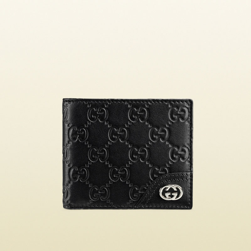 guccissima leather bi-fold wallet 365541 A0V1N 1000