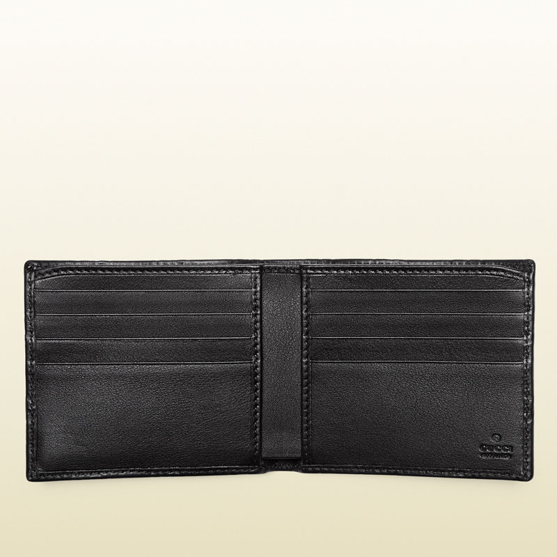 guccissima leather bi-fold wallet 365541 A0V1N 1000