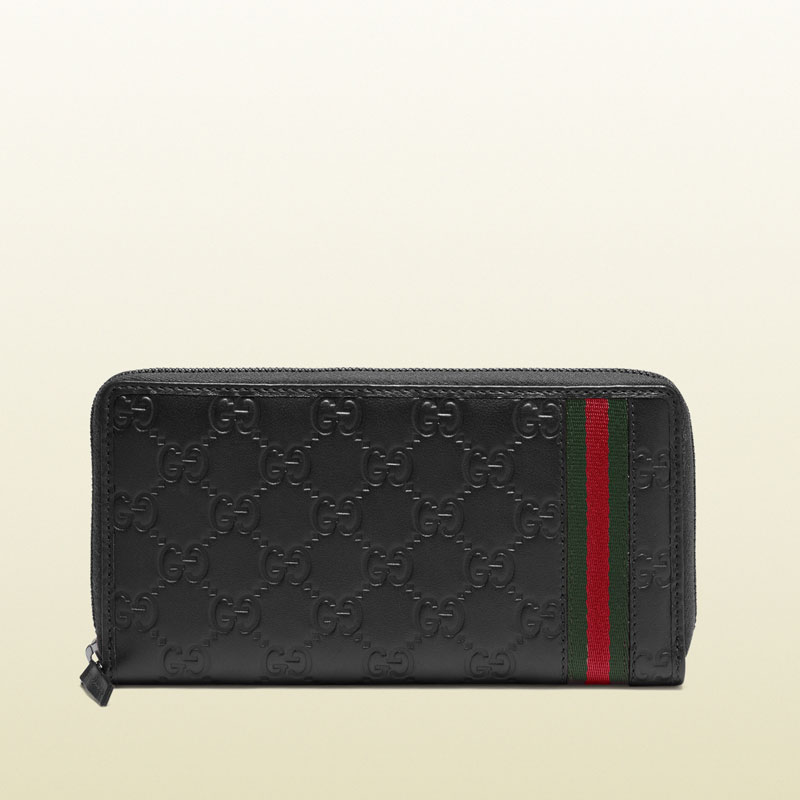 guccissima leather zip around wallet 308009 A0VBR 1060