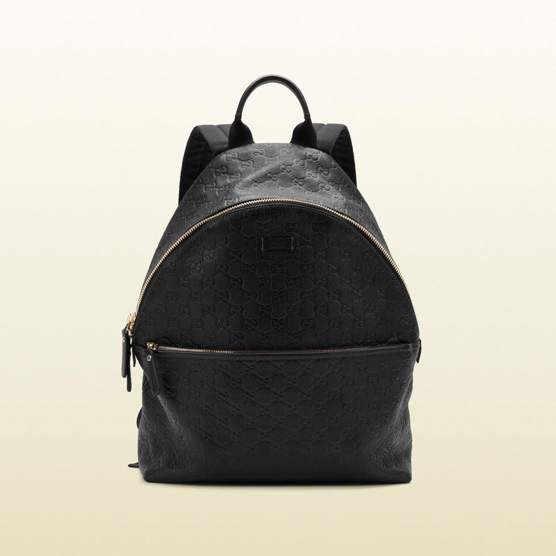 guccissima leather zip backpack 246414 BNX2G 1000