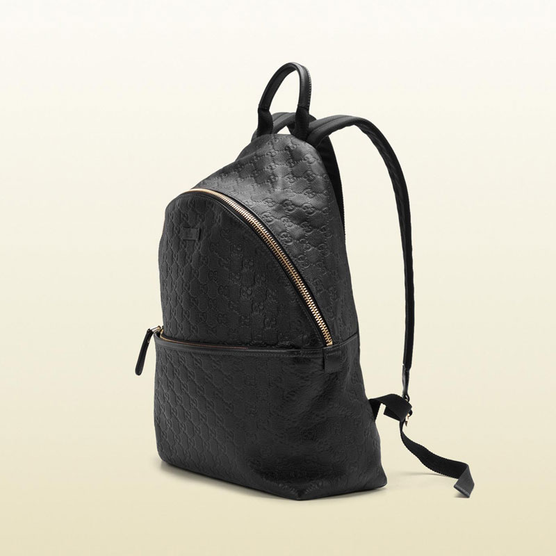 guccissima leather zip backpack 246414 BNX2G 1000