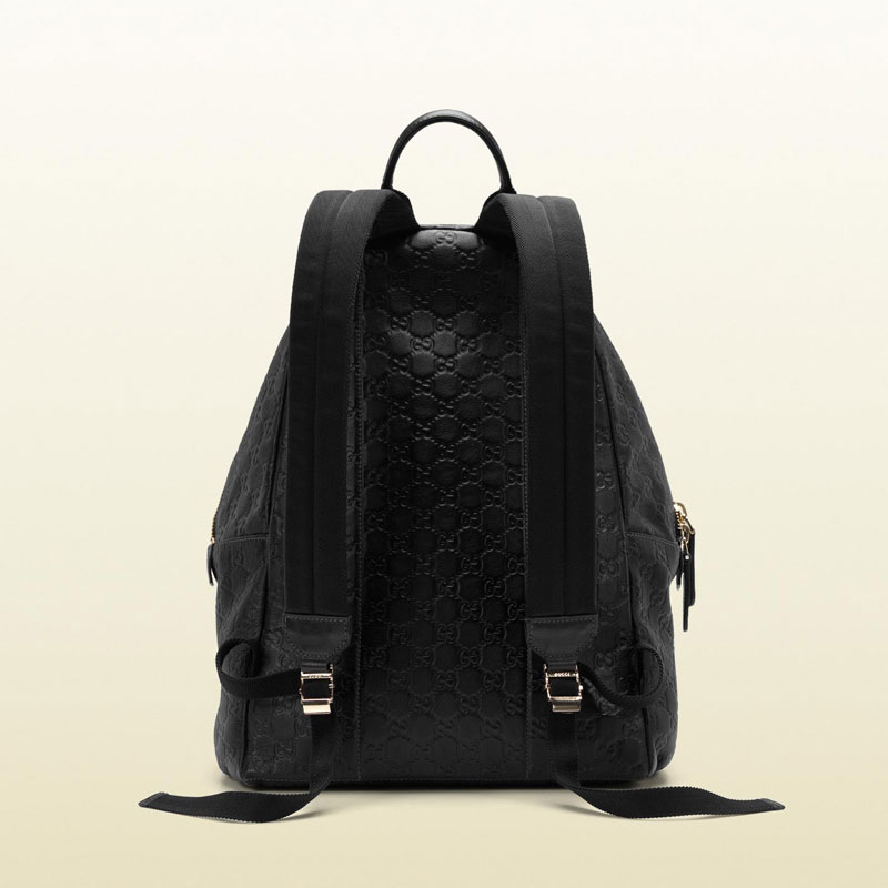 guccissima leather zip backpack 246414 BNX2G 1000