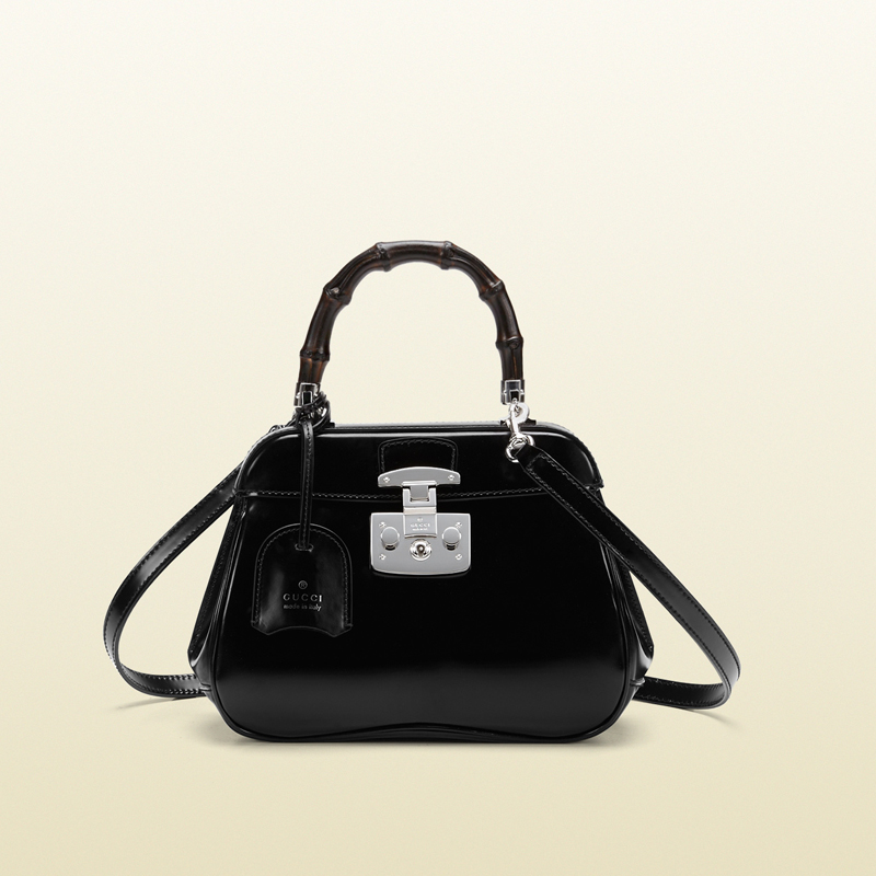 lady lock leather mini top handle bag