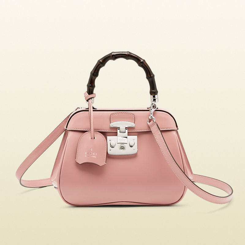 lady lock leather mini top handle bag