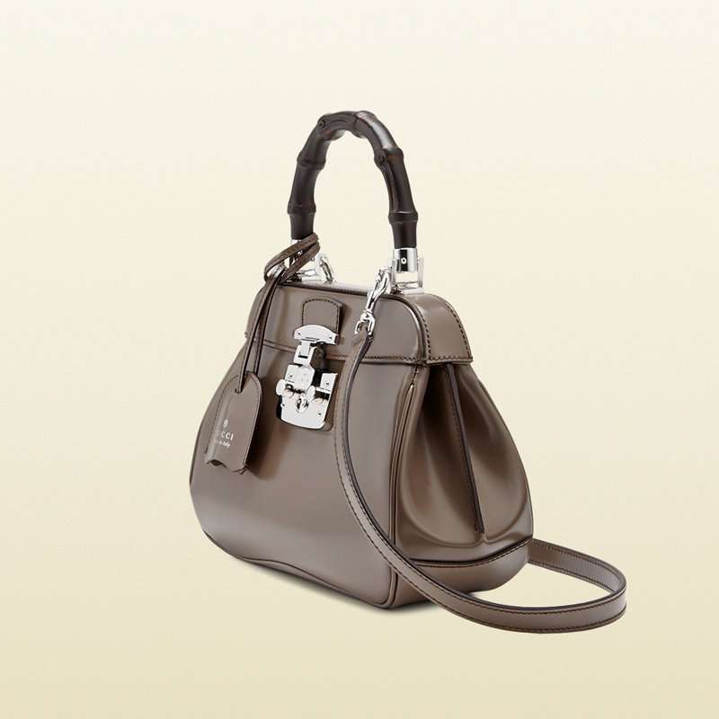 lady lock leather mini top handle bag