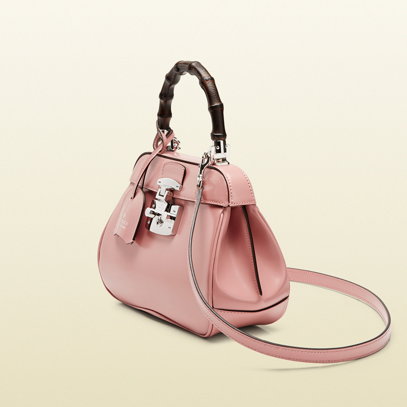 lady lock leather mini top handle bag