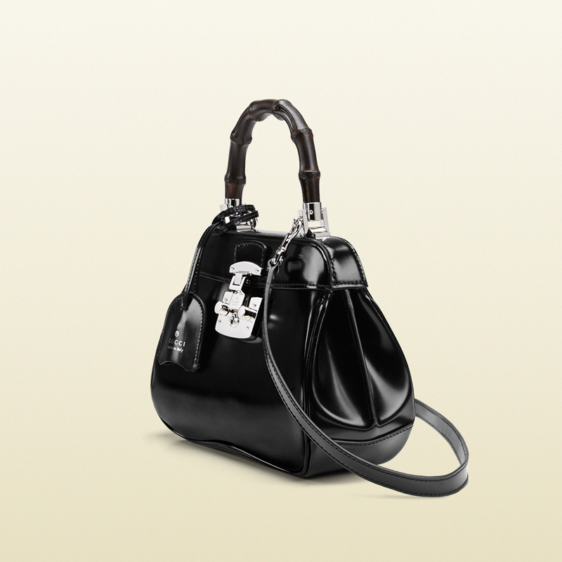 lady lock leather mini top handle bag