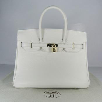 Hermes 35CM White (gold)