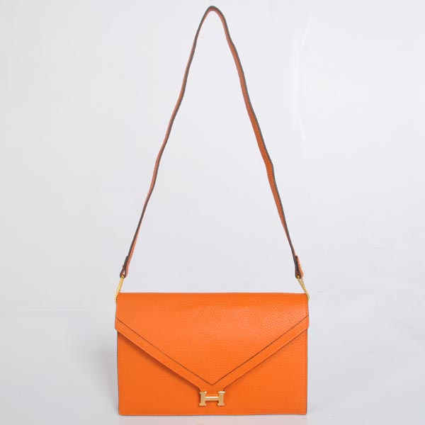 Hermes Liddy Bag clemence leather in Orange with Gold hardware