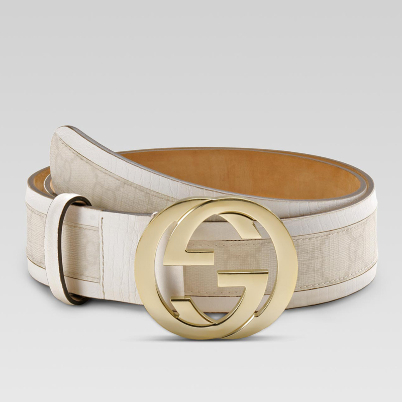 belt with interlocking G buckle