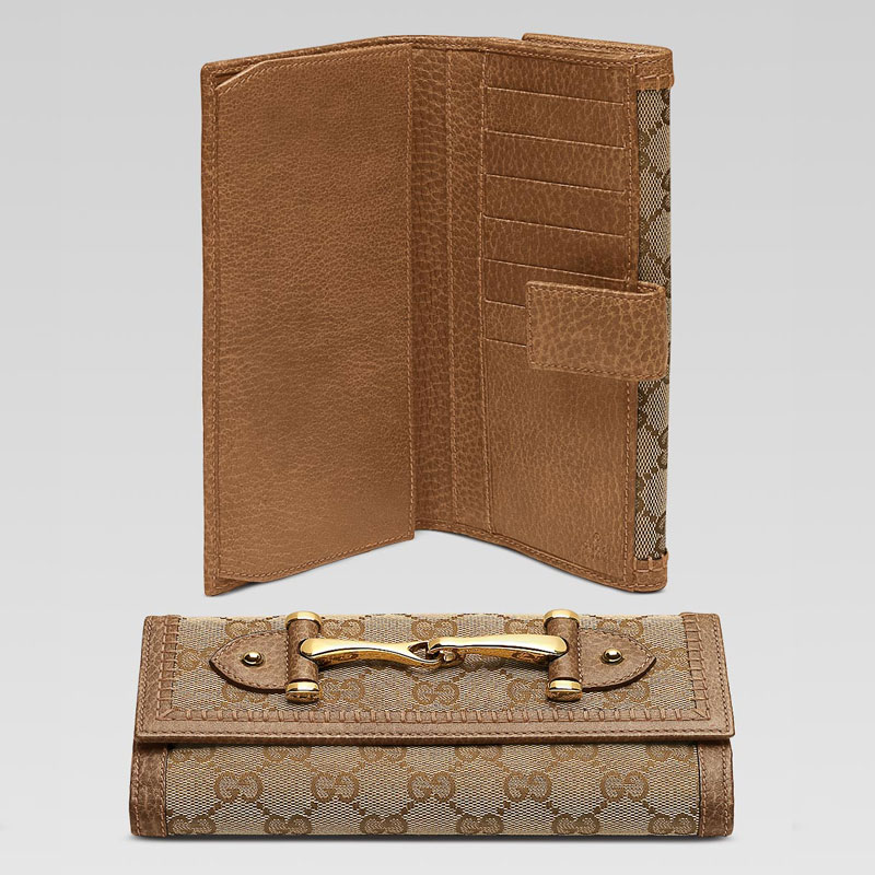 continental wallet with horsebit detail