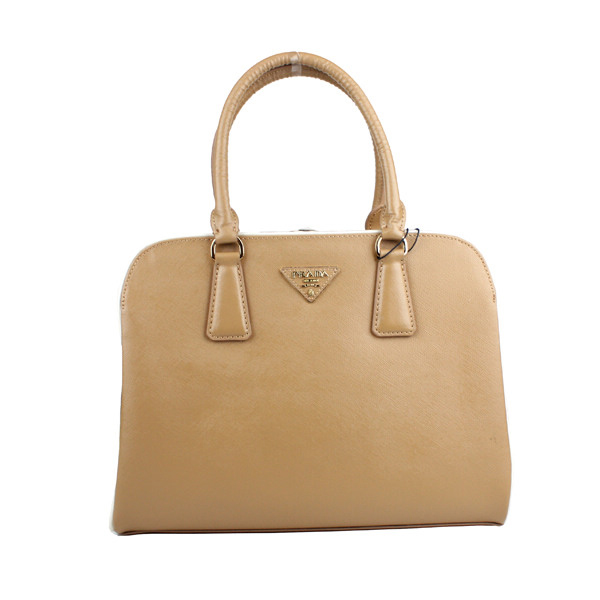 Prada Saffiano Leather Tote Bag 21267 Apricot&Yellow