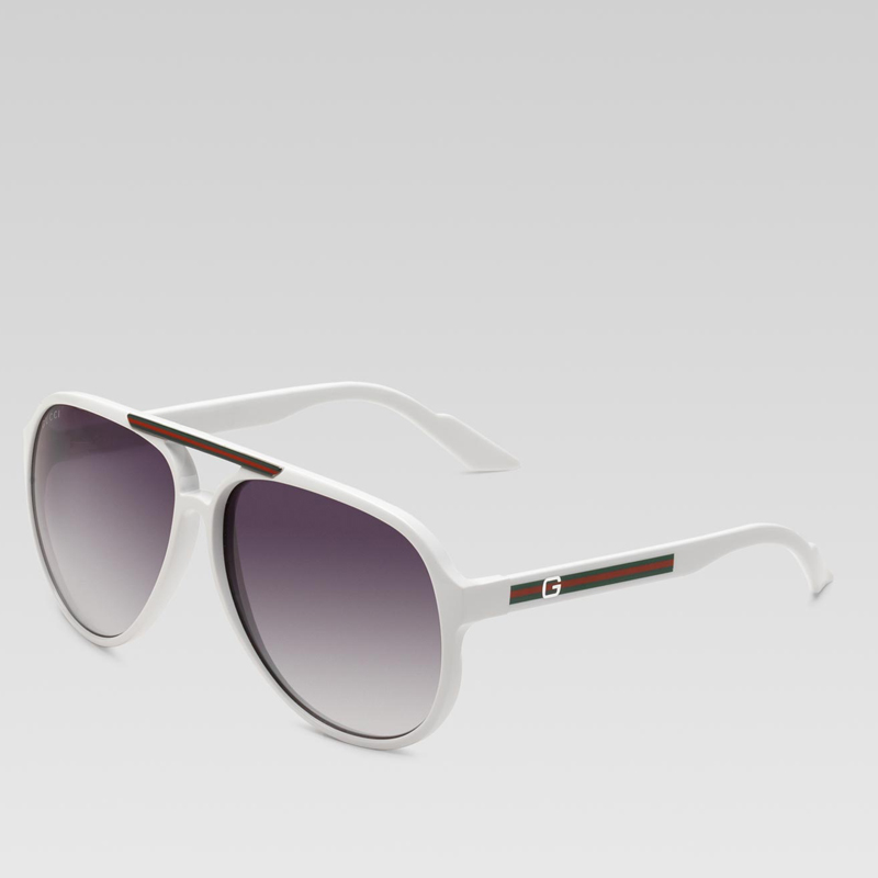 medium aviator sunglasses with G detail and signat