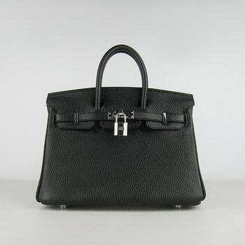 Hermes Birkin 25CM Black (silver)