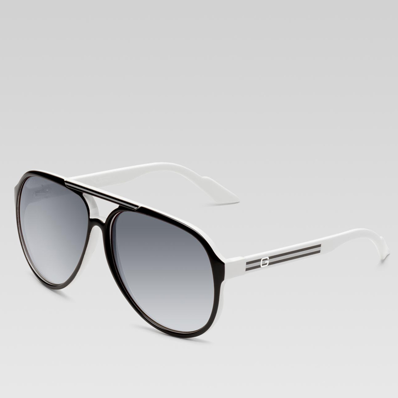 medium aviator sunglasses with G detail and signat