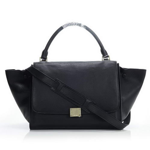 Celine Trapeze Bags Original Leather 3042 Black