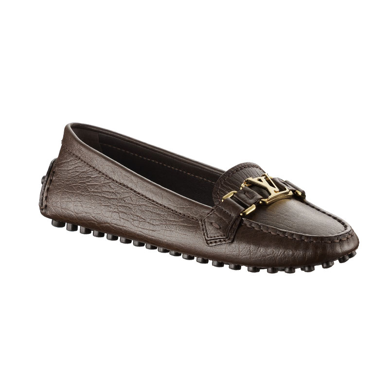 OXFORD LOAFER IN GRAINED CALF LEATHER