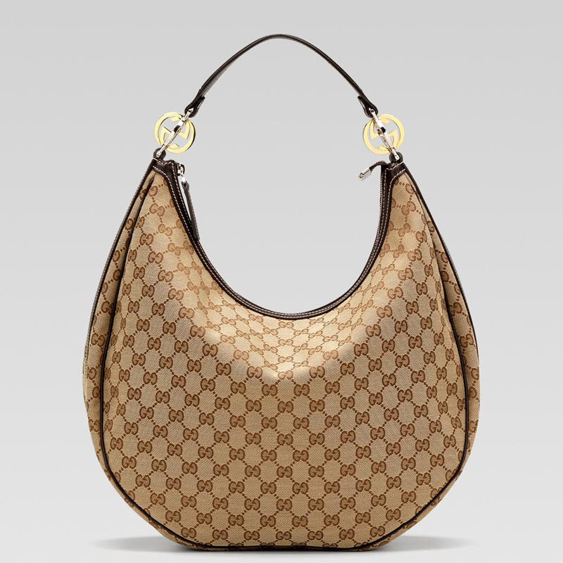 'GG twins' large hobo with interlocking  G ornamen