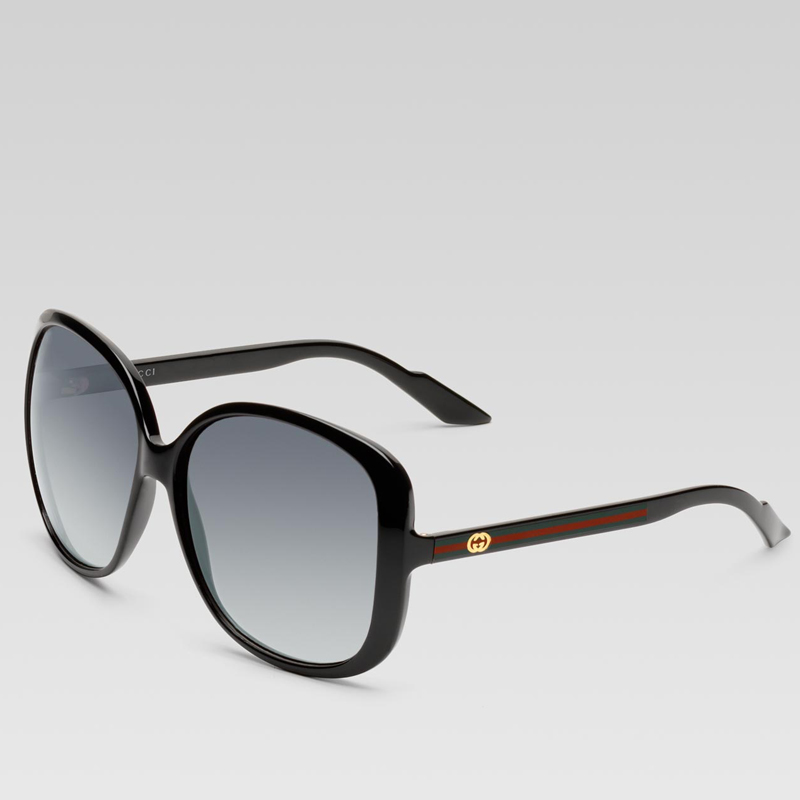 large square frame sunglasses with GG detail and s