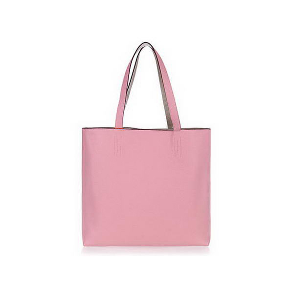 Hermes Shopping Bag 37CM Totes Clemence Leather Pink