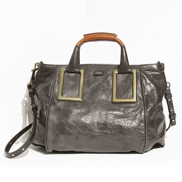 Chloe 'Ethel' Lambskin & Goatskin Leather Top Handle Satchel