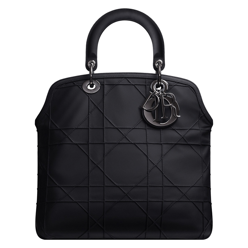 Black leather 'Dior Granville' bag