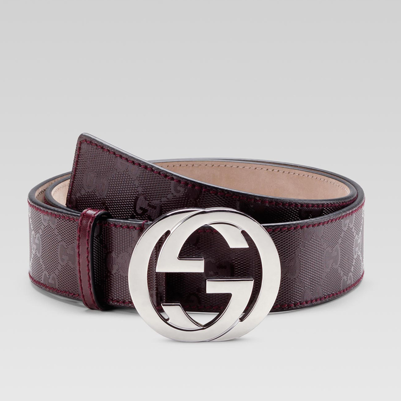 belt with interlocking G buckle