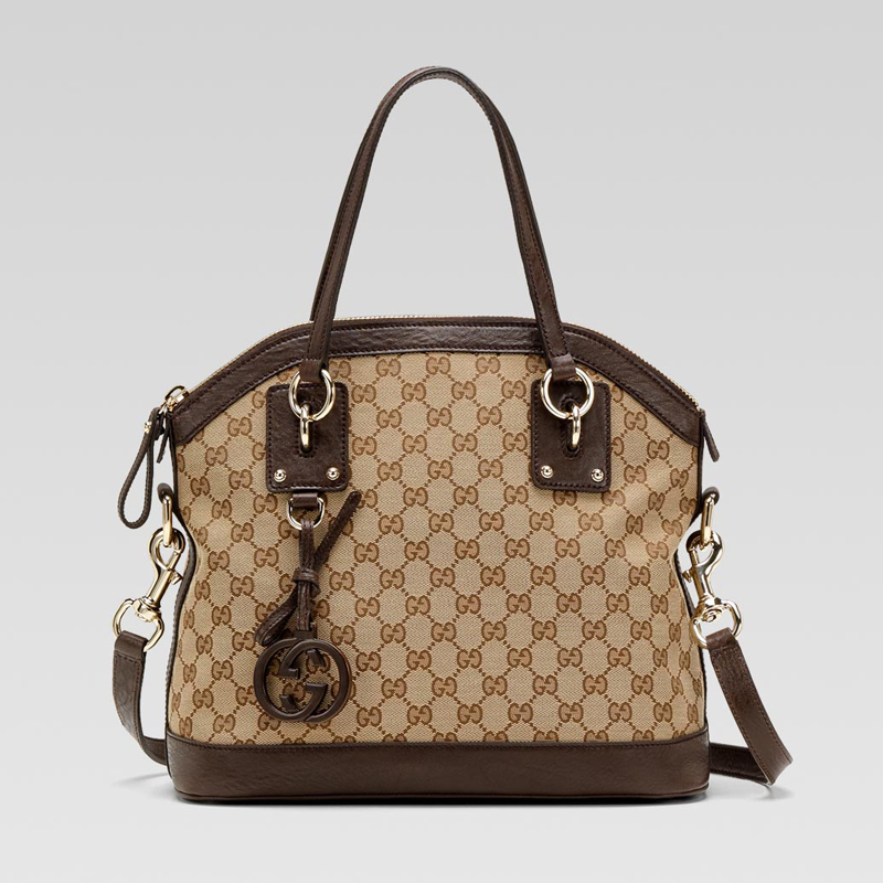 'gucci charm' medium top handle bag with leather G