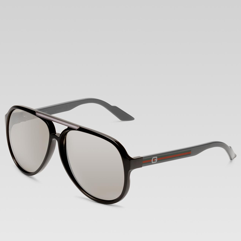 medium aviator sunglasses with G detail and signat