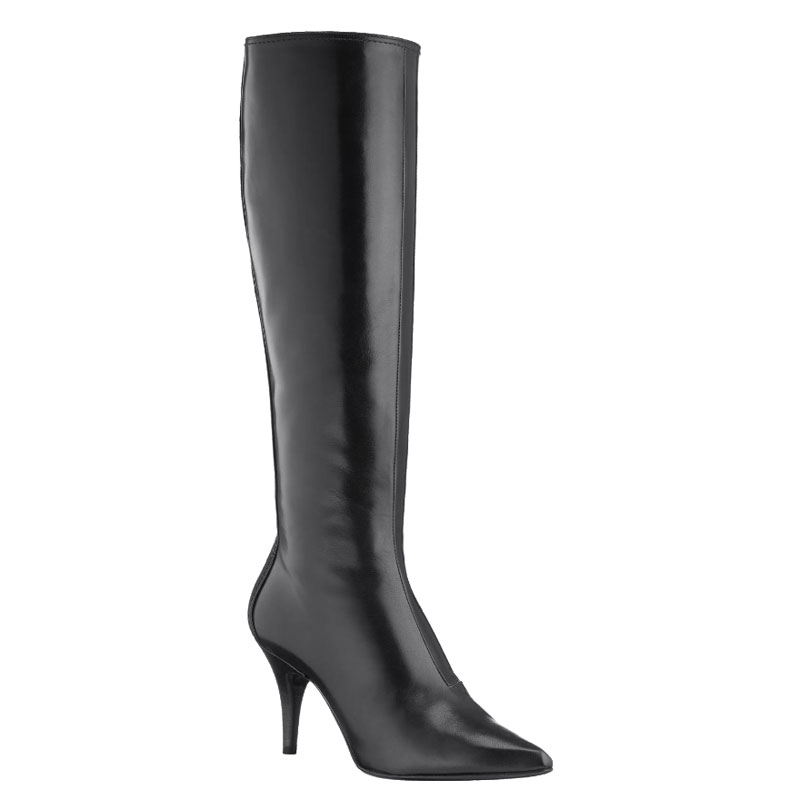 CHARMING HIGH BOOT 8CM IN BABY GOAT LEATHER