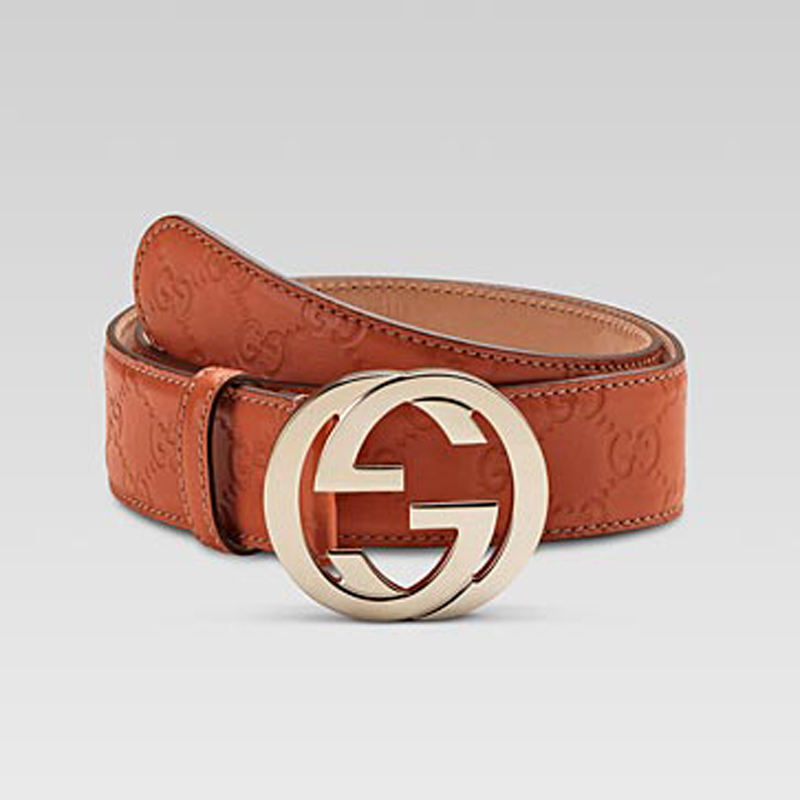 belt with interlocking G buckle