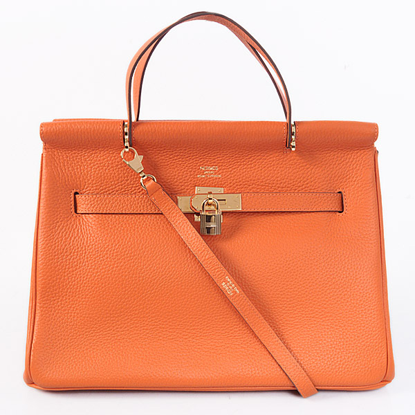 Hermes Spring Summer 2013 Shopping Bag H1046 in Orange with Gold hardware