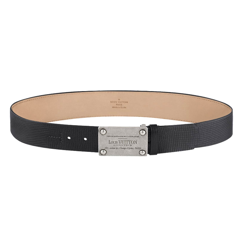 LV INVENTEUR UTAH LEATHER BELT