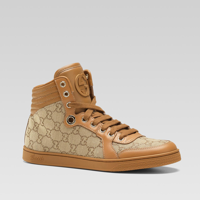 'coda' high-top sneaker with interlocking G detail